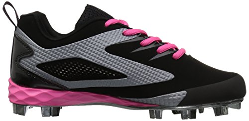 Rawlings Girl's Capture Baseball Shoe, Black/Pink, 3.0 M Us Little Kid #TOP5