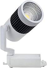 LX LED 30W Round Track Spot Light, White Aluminum Body, Ideal for Homes, Stores, Malls & Bookstores (3000K Warm White). Track Patti Not Included