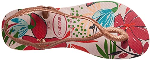 Rasteira Luna Print, Havaianas, Feminino, Rosa Ballet/ Dourado Blush, 39/40