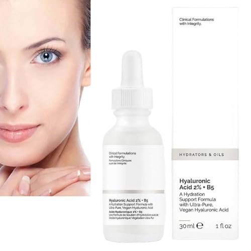 𝐓𝐡𝐞 𝐎𝐫𝐝𝐢𝐧𝐚𝐫𝐲 Acid 2% + B5 Serum,Hyaluronic Acid For Face Hydrated for Face to Plump and Smooth Skin Care,Moisturizer Skincare Serum for Women Men (Aicd 2%+B5)