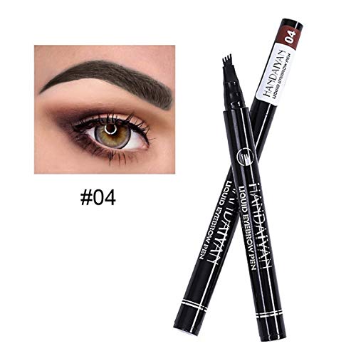 HANDAIYAN Tattoo Eyebrow Pen cuatro puntas larga duración