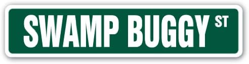 Swamp Buggy Street Sign Childrens Name Room Sign | Indoor/Outdoor | 18