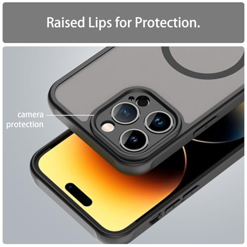 Coque iPhone 14 Pro Max noire compatible MagSafe protection antichoc 6,7 pouces - 4