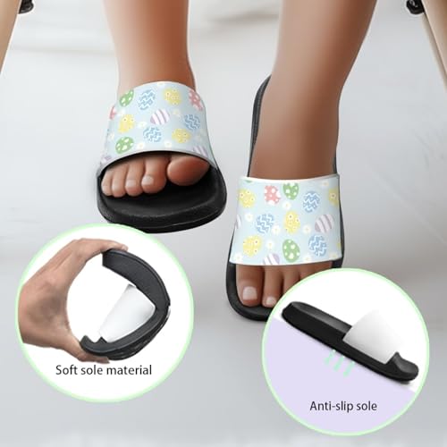 Image of Boy & Girls Slide Sandals Kids Shower Shoes Non Slip Summer Slippers Beach Sandals