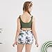 Weixinbuy Girls Swimsuit Bikini Set 3 Piece Kids Tropical Print Swimwear with Shorts Bathing Suit for Teens 9-16 Years Green
