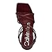 Calvin Klein Women's Tegin Heeled Sandal, Dark Red Patent 600, 8