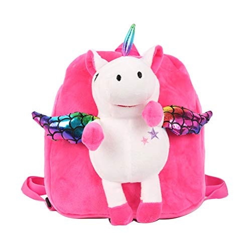 FENICAL Mochila Unicornio Mini Mochilas Escolares de Dibujos Animados Monedero de Peluche