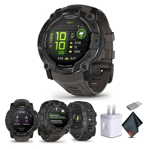 Garmin Instinct 3 50mm, AMOLED, Smartwatch GPS per esterni,...