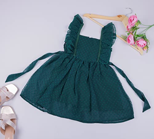 Image of TAGAS Baby-Girl's Georgette Fit and Flare Knee-Length Dress