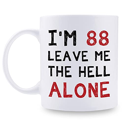 aiyaya 88th Birthday Gifts for Women Men - I'm 88 Leave Me The Hell Alone Mug - 88 Year Old Birthday...