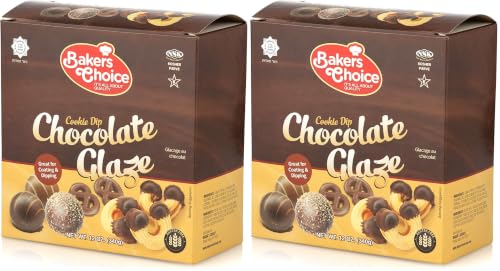 Chocolate Icing Glaze - 12 oz. Microwavable Melting Chocolate for Molds, for Decorating and Dipping Cakes, Cookies, and Pretzels, for Fondue and Strawberries - Dairy Free, Kosher - By Baker’s Choice image 3
