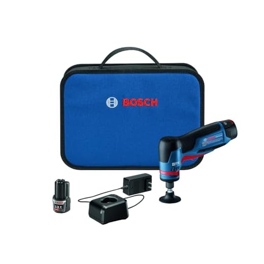 Bosch GWG12V-20SB23 12V Max Brushless 1/4 In. Right Angle Die Grinder Kit with (2) 3 Ah Batteries