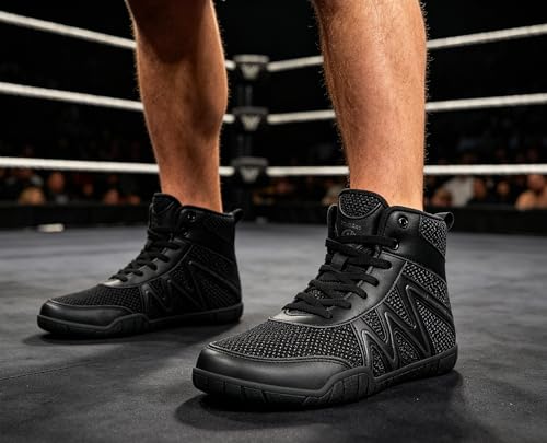 Image of Sisttke Mens Wrestling Shoes Wide Boxing Boots