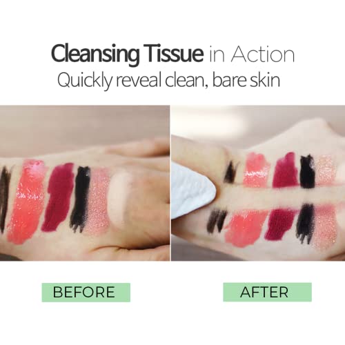 Epielle Makeup Remover Cleansing Tissues | Removes Makeup And Mascara | Alcohol-Free | Cica | 30 Count - Value 6 Pack #TOP7