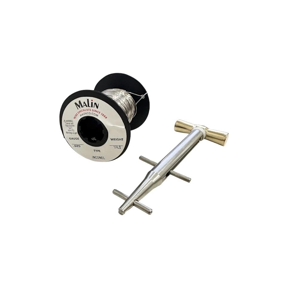 Malin Inconel Aerospace Lockwire/Safety Wire 0.020 with Clamptite Tool CLT01