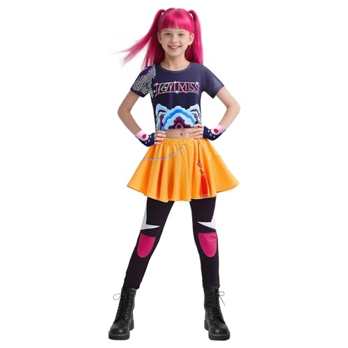 YiJee Disfraz Huntrix KPOP Niños – Disfraz Guerreras Golden KPOP con Camiseta y...