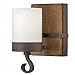Fredrick Ramond FR48430IRN Cabot - One Light Wall Sconce, Rustic Iron Finish with Etched Opal Glass