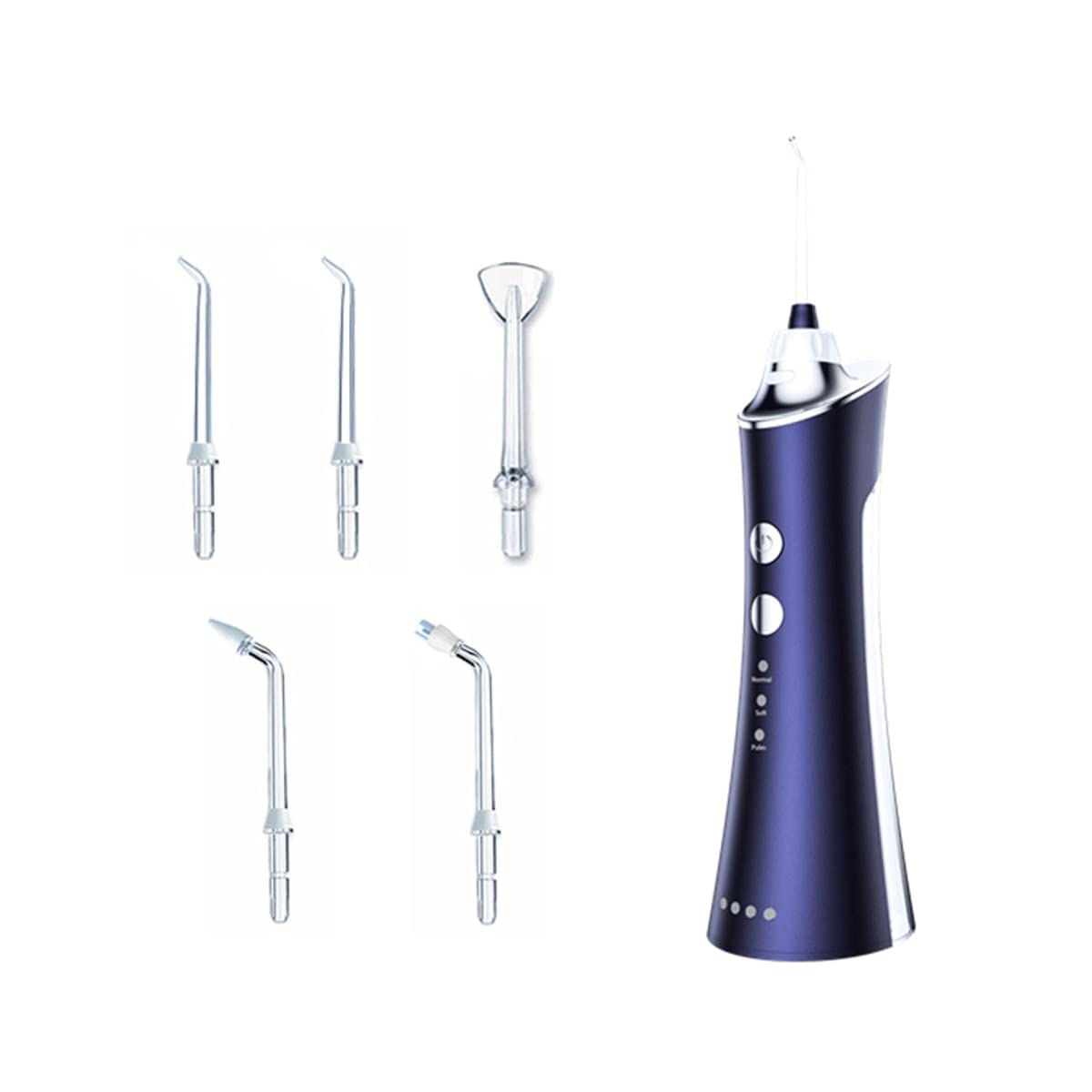 Cordless Advanced Water Flosser for Teeth Gums Braces Water Flosser Advanced Cordless Portable Oral Irrigator Handle with 5