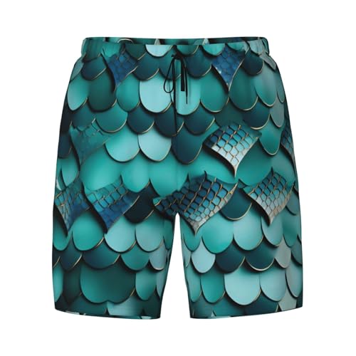 Bañador de hombre con estampado de escamas transpirable y ropa de playa 5