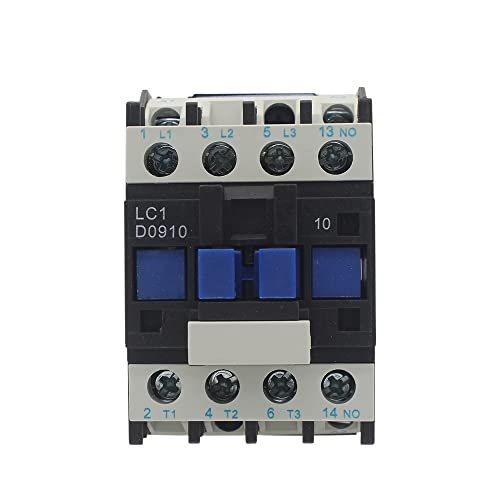 Contacteur AC LC1-D09 9A 220V triphasé pour montage sur rail DIN avec contact auxiliaire NO