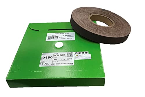 Miniatura 24 de Rollo de lijado de 1" x 50YD, A/O, J-wt respaldo de tela de algodón (P80)