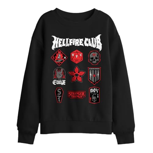 Sweat Stranger Things enfant noir chaud et résistant pour stopper le froid