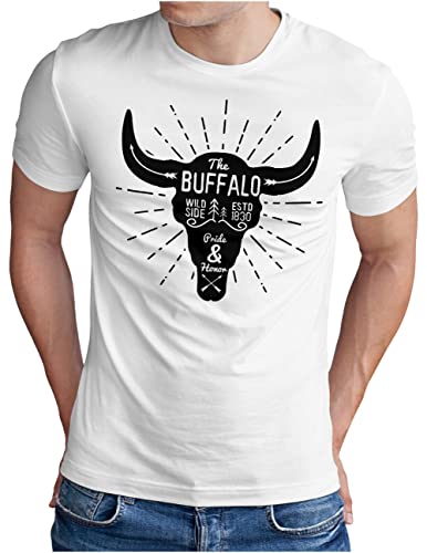 T-Shirt Buffalo Homme OM3 Blanc en Grand Format XXXXXL