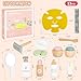 OEUVI Wooden Makeup Toy Set,Pretend Beauty Play Toys,Skin Care Learning Preschool Toys for Toddler, Salon Toys Beauty Fake Makeup Kit with Facial Mask for Girls 3 4 5 6 7+ Year Old Girls.