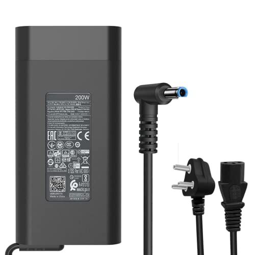 Image of Laprite 200W 19.5V 10.3A AC Adapter Laptop Charger Fit for HP ZBook 17 Pavilion Gaming 15 17 ZBook G3 G4 G5 G6 G7 15 15t 17 17t, Create Studio G7 Envy 15-ep Pavilion Gaming 16 Omen TPN-LA21 Power Cord