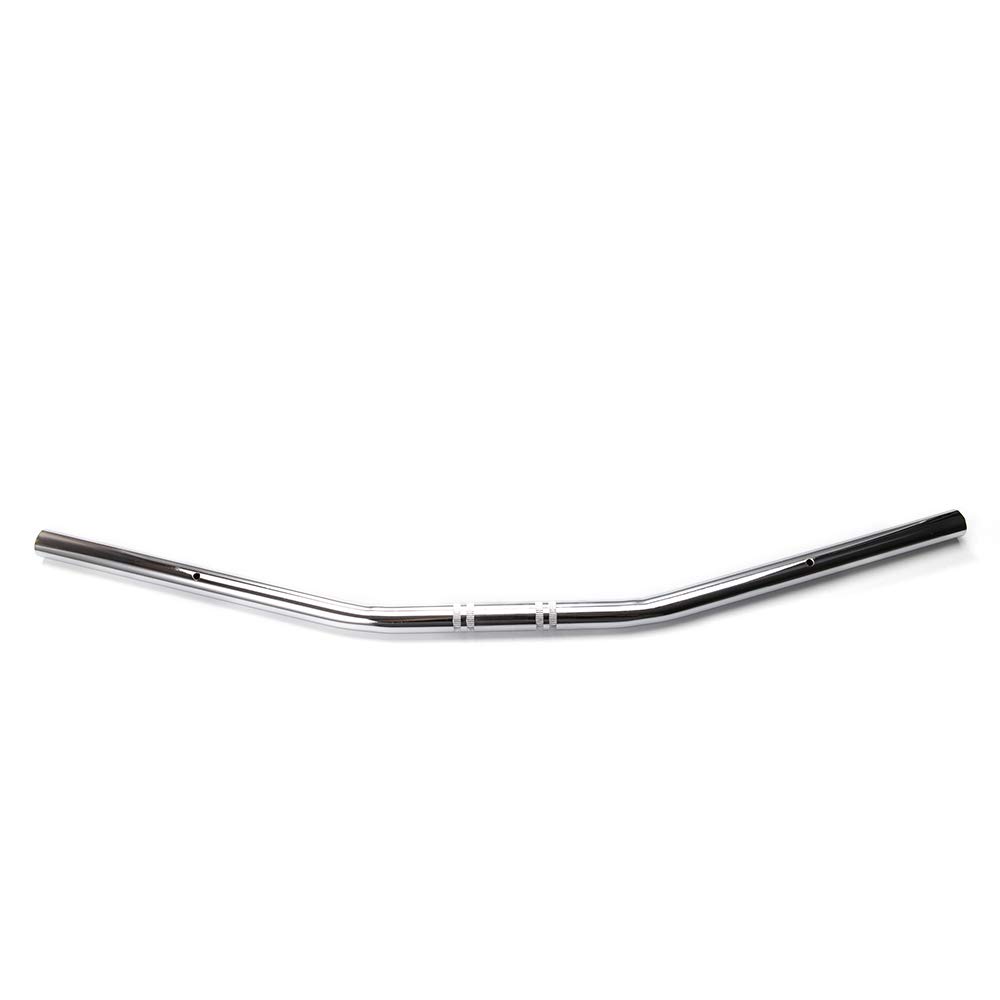 Manubrio Universale 22mm per Moto Chopper Cruiser Bobber Scooter - Retrò Barre Vintage in Alluminio (Argento)