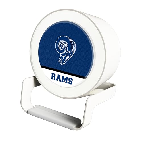 Keyscaper Los Angeles Rams Historic Team Logo Night Light Charger with Bluetooth Speaker