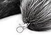 Fancy Dress Cosplay Costume Halloween Party Fox Tail Fashion Woman Bag Pendant (Dark Grey)