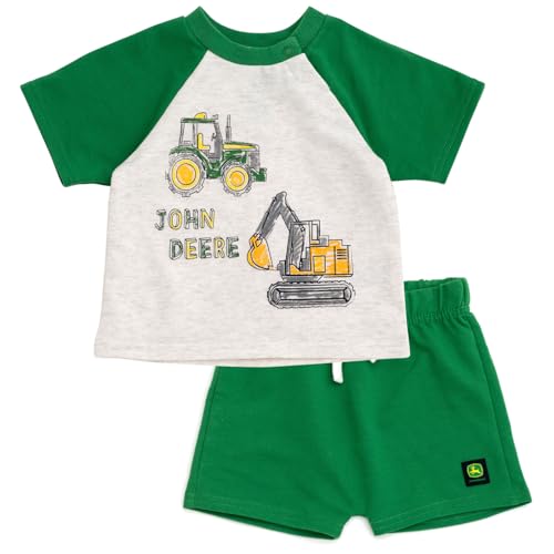 Image of John Deere Boys' 2-Piece T-Shirt and Shorts Set for Baby & Kids