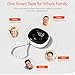 Fitdays Smart Body Tape Measure | Bluetooth Body Fat BMI Tool with LED HD Display & Auto-Retract | Fitness & Weight Loss Tracker for Waist/HIPS/Arms | Fitdays App Sync (Black)