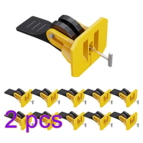 Foto von MISNODE Fliesen-Nivelliersystem, Fliesen-Nivellierer, Bodenfliesen-Nivelliersystem, wiederverwendbare Fliesen-Nivellierer, Abstandshalter, Clips für Wände, Böden, 100 Stück