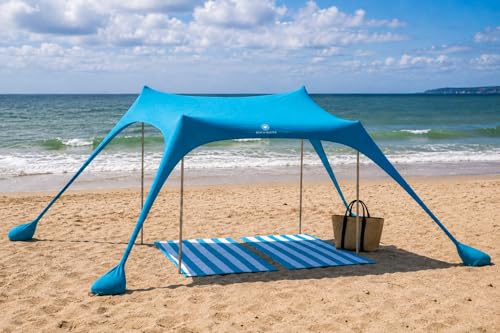 Beach Master Large Portable Canopy - Beach Tent Shade Shelter (210cm x 210cm)