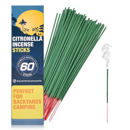 Bâtons d'Encens à la Citronnelle - 60 bâtons par boîte - Bâtons d'encens Citronnelle pour Le...