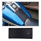 Cyreedom PU Leather Gas Tank Panel Bib for Harley Softail and Dyna Models, 1993-2017