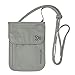 Travelon Rfid Blocking Undergarment Neck Pouch Travel Wallet, Gray, One Size