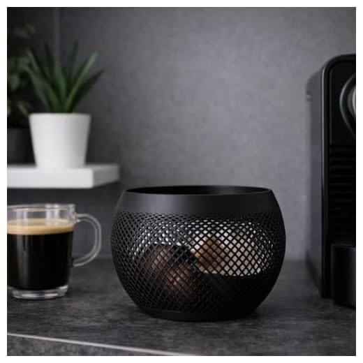 Porta Cápsulas Redondo em Metal Moderno