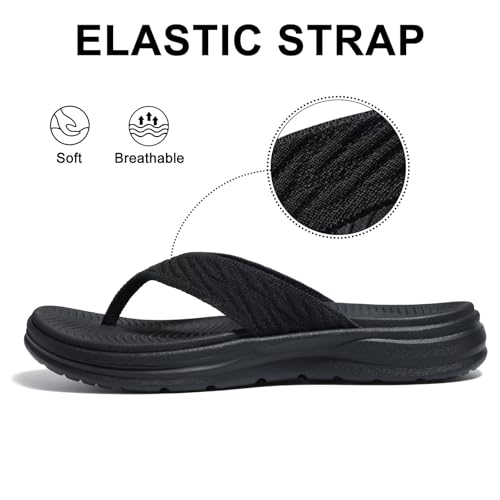 KIDMI Women's Sport Flip Flops Comfortable Walking Thong Sandals for Summer4