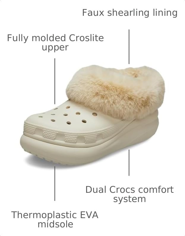Image of Crocs Unisex Adult Classic Furever Crush Lined Shoe
