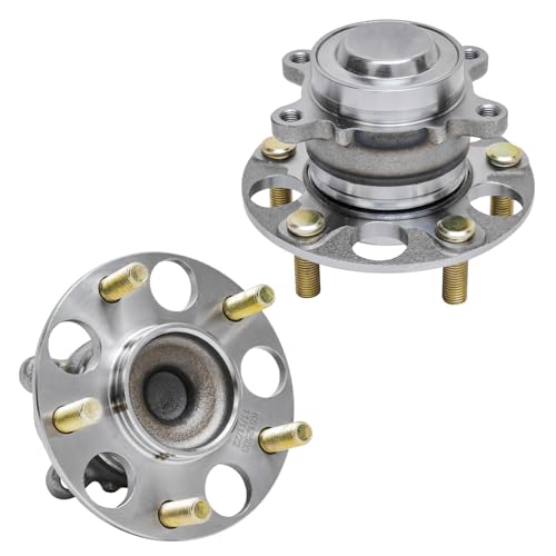 Image of Detroit Axle - Pair Rear Wheel Bearing Hubs for 2013-2015 Honda Civic 2013-2018 ILX 2 Wheel Hub Bearings Assembly 2014 Replacement