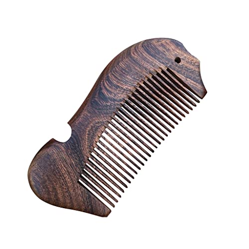 ヘアコーム ヘアコーム 木製コーム クリエイティブフィッシュスタイリングヘアコーム 頭皮マッサージ可能 家族向け 男性と女性向け ヘアスタイリングギフトに最適 ヘアブラシ