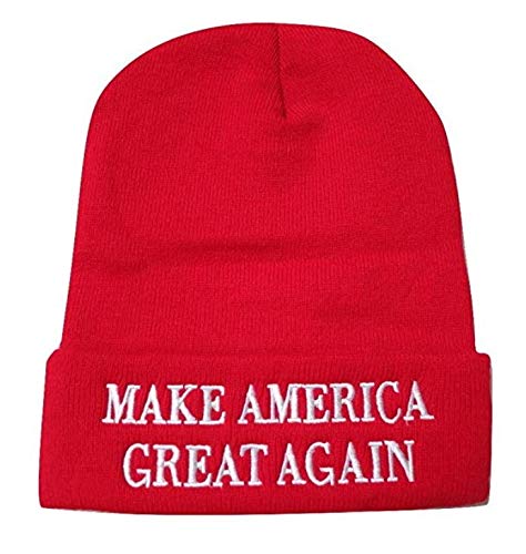 Make America Great Again Donald Trump MAGA Knit Skull Cap Hat Beanie Red