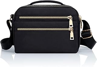 dobsechs Women's Cross-body Bags Casual Multi Pocket Nylon Waterproof Shoulder Messenger Bags for Ladies