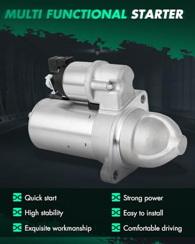 Image of SCITOO Starter Compatible for Hyundai for Elantra 2.0L 2007-2012,for Hyundai for Tiburon 2.0L 2007-2008,for Kia for Soul 2.0L 2010-2011 Engine Starter Motor 34033