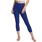 Generisch Damen Sommer Leggings, Damen High Waist Elastische Sportleggins, Blickdicht Leggins Bootcut Laufhose Baumwolle Loungewear, Kompressionsleggings, Yoga Leggings Für Damen Mädchen