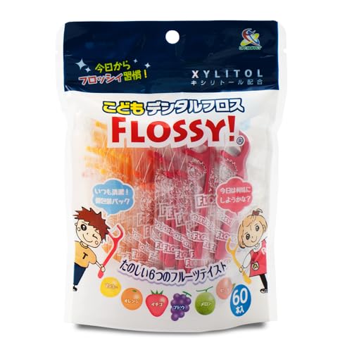 UFCサプライ こどもデンタルフロス FLOSSY! (フロッシィ) 袋入り 60本入のサムネイル