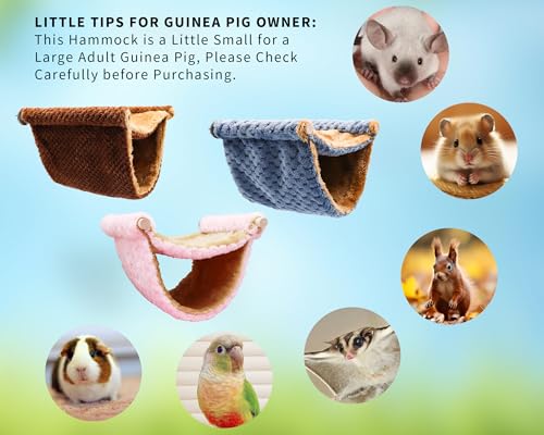 Image of Rat Cage Accessories, Rat Hammock with Warm Soft Fluff, Rat Hammock for Cage, Birds Nest, Sleeping Bed, Cage Accessories for Rat, Hamster, Squirrel, Conure, Sugar Glider, Small Guinea Pig
